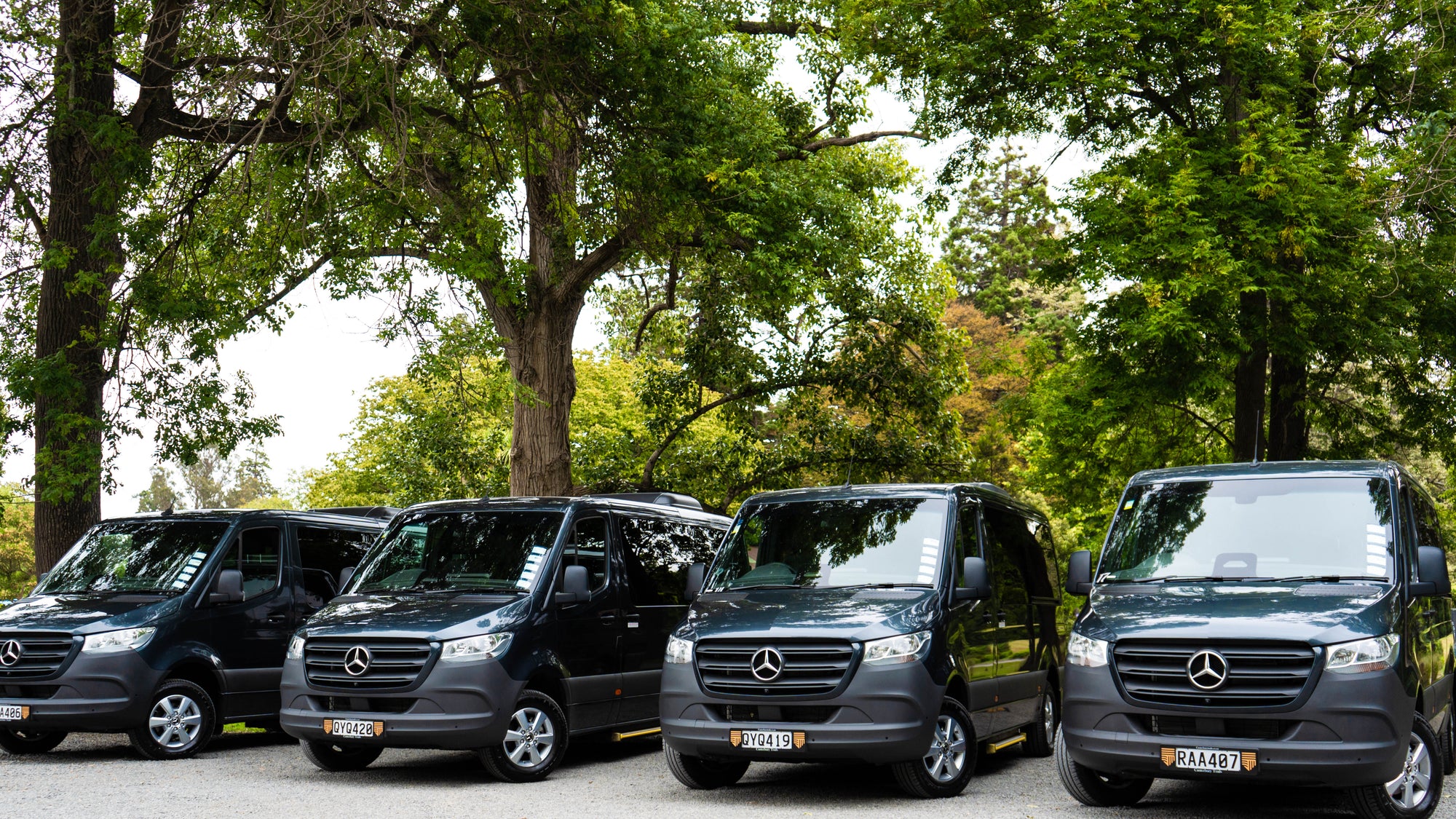Canterbury Trails Fleet of Vans