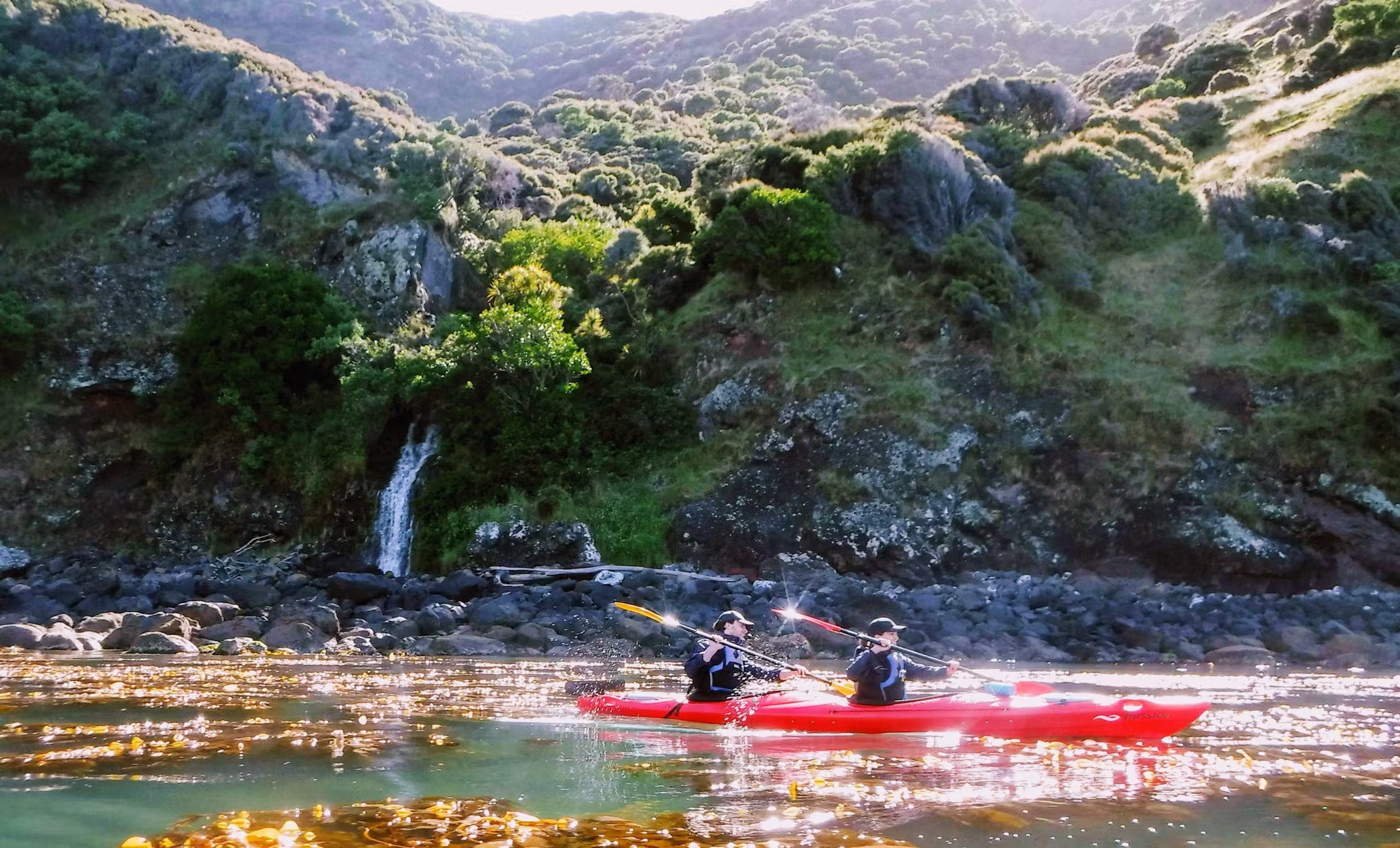 Kayaking in Akaroa harbour