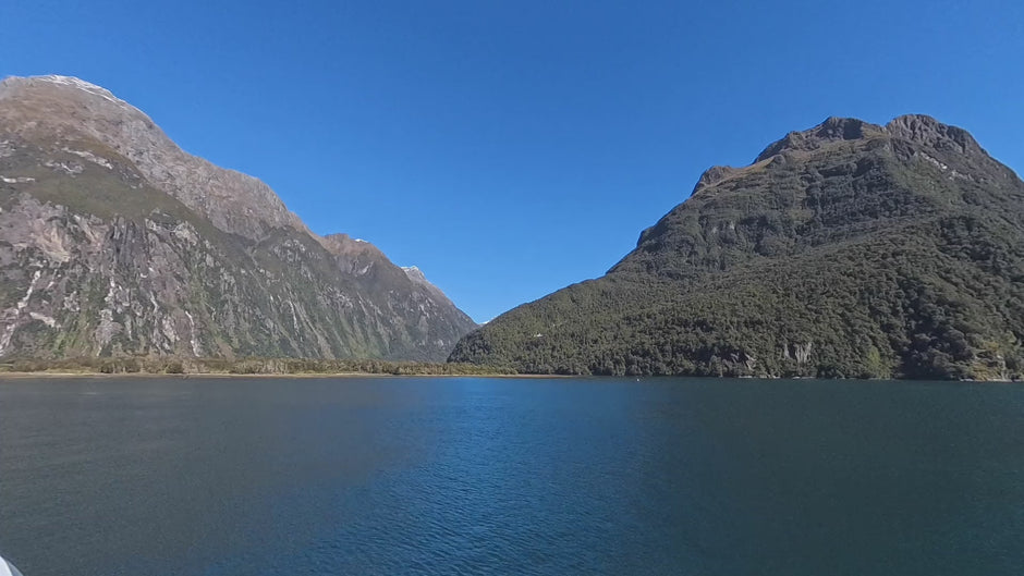 The fiord and Mitre Peak on a calm day